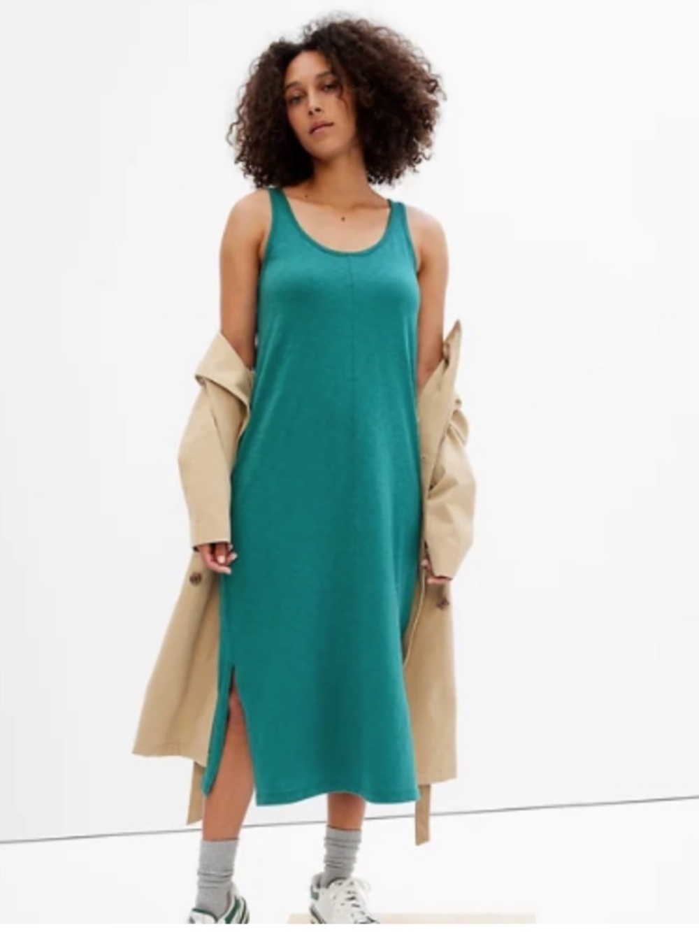 Gap Scoop neck Sleeveless Midi Dress Size M
NWT